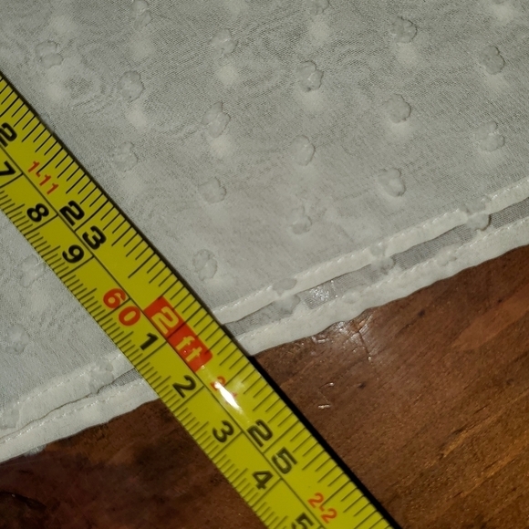 J. Crew Small Balloon Sleeve Sheer Textured Cream Long Sleeve Top - Picture 10 of 11